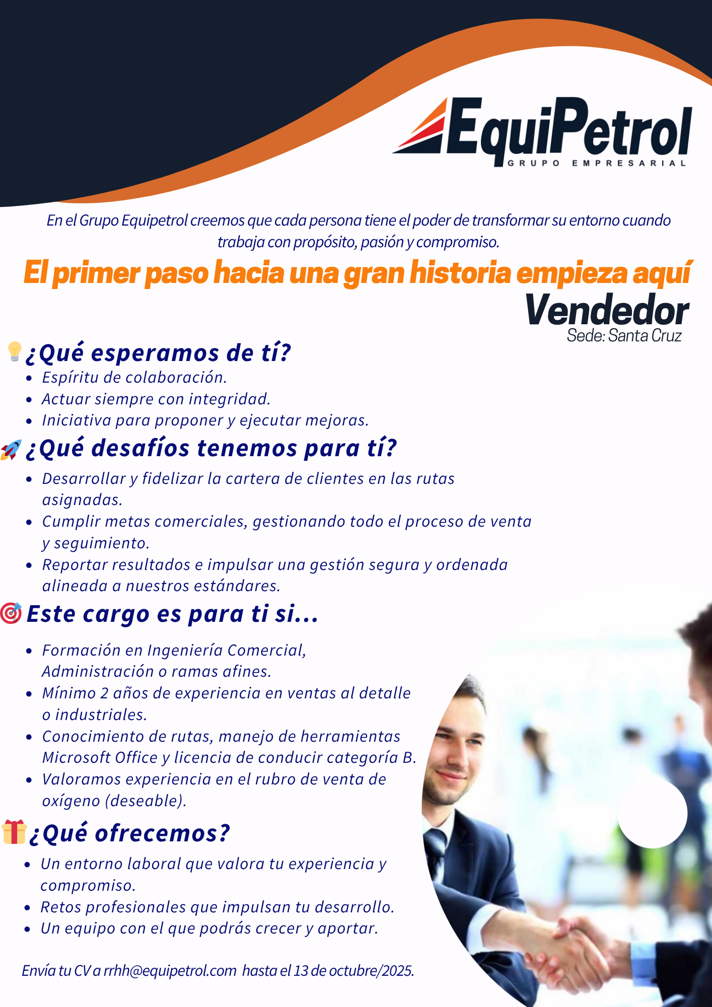 Flyer Vacante Profesional Moderno Azul (1)